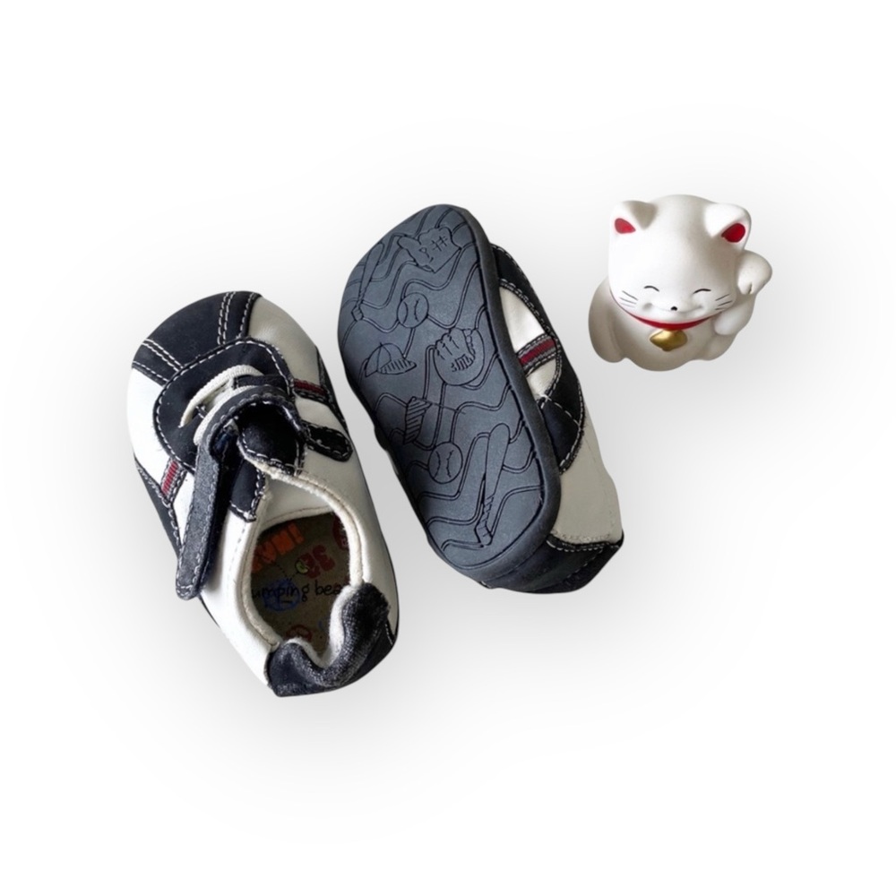 Jumping Beans ☯︎︎ Baby Baseball Walker Sneaker Shoes ☯︎︎ B+W ☯︎︎ Baby Walker ︎3 - Picture 11 of 16